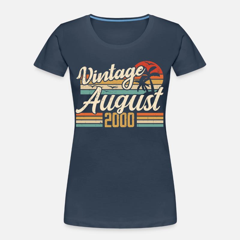 August 2000 Jubiläum 2000 - August Legends Geschenk Frauen Premium Bio T-Shirt