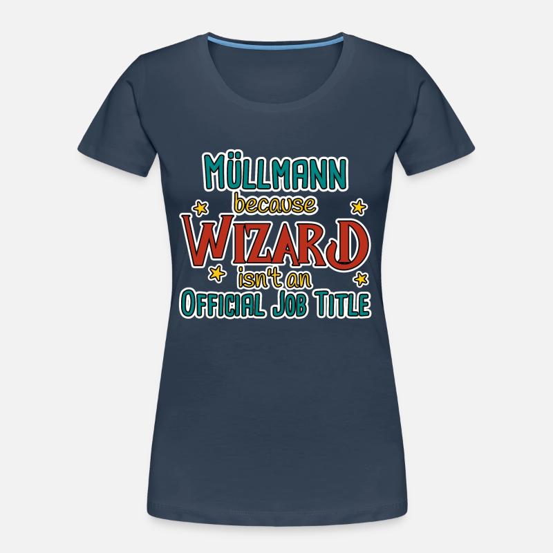 Garbage Man Wizard Women's Premium Organic T-Shirt