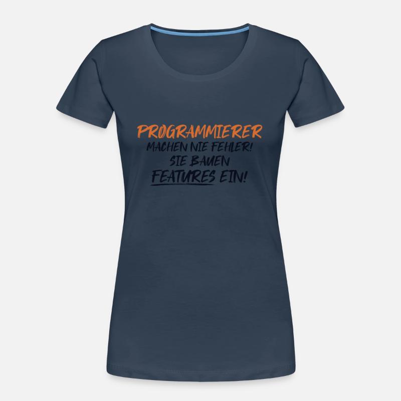 Programmierer Bauen Features Developer Coder Frauen Premium Bio T-Shirt