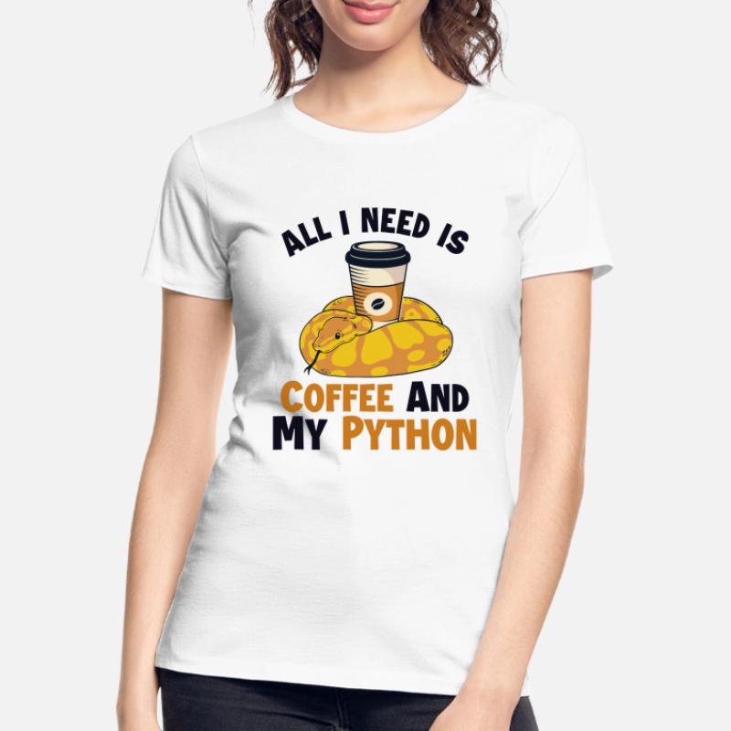 Coffee and Python Python Snake Banana Ball Women's Premium Organic T-Shirt
