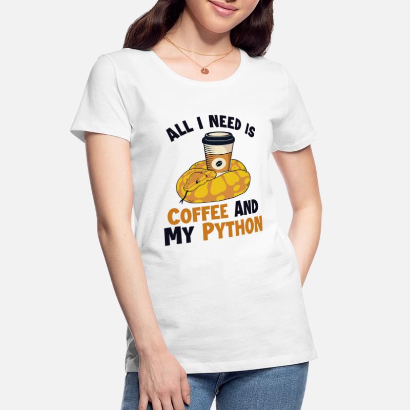 Coffee and Python Python Schlange Banana Ball Frauen Premium Bio T-Shirt
