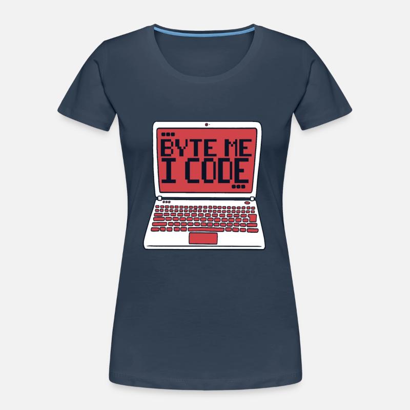 Byte Me I Code Developer Software Developer Women's Premium Organic T-Shirt