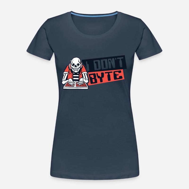 I Don't Byte Software Engineer Developer Coder Women's Premium Organic T-Shirt