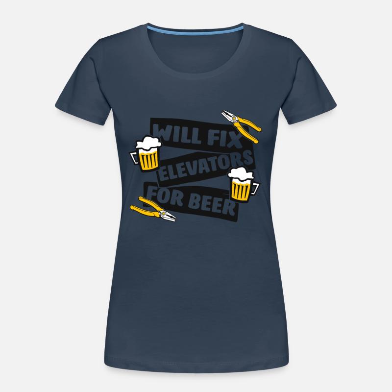 Will Fix Elevators For Beer Inspector Elevator Women's Premium Organic T-Shirt