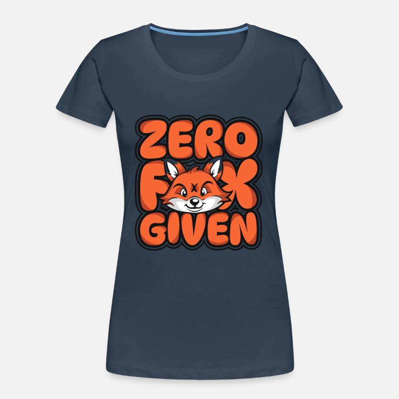 Zero Fox Given Canidae Caninae Red Fox Fox Lover Women's Premium Organic T-Shirt