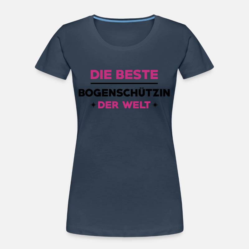 Bogenschießen Bogenschütze Bogenschiessen Bogen Frauen Premium Bio T-Shirt