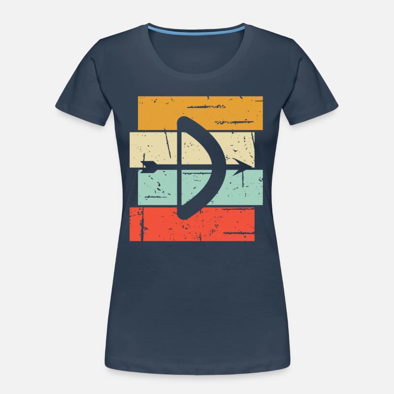 Bogen Schießen Geschenk Spruch Bogenschießen Frauen Premium Bio T-Shirt