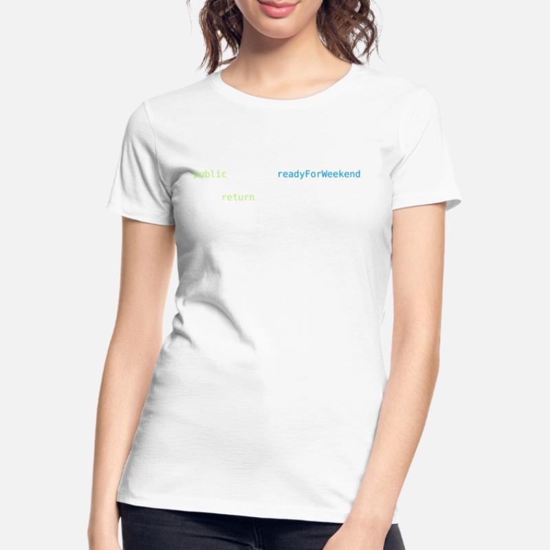 JAVA CODE - READY FOR WEEKEND Frauen Premium Bio T-Shirt