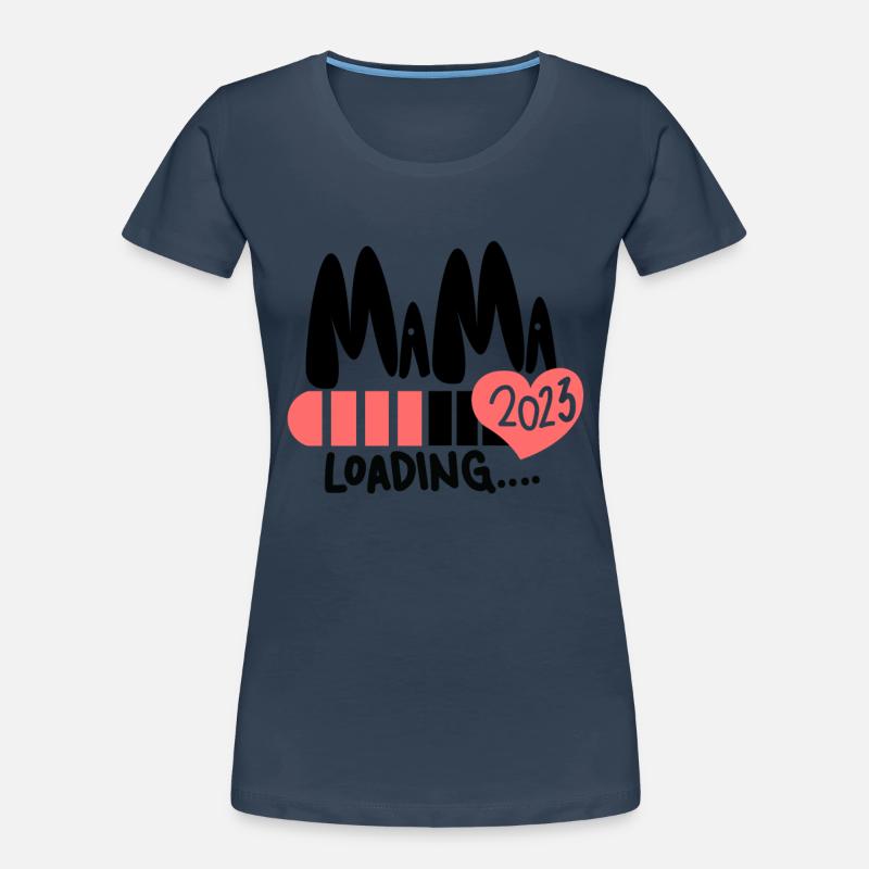 Mama 2023 loading - Werdende Mutter 2023 Frauen Premium Bio T-Shirt