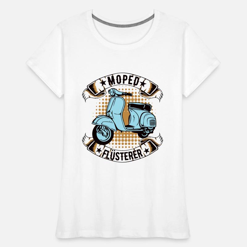 moped mofa roller mopedfahrer mofafahrer oldtimer Frauen Premium Bio T-Shirt