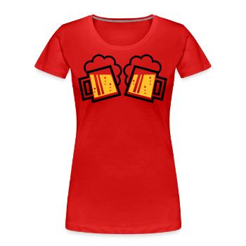 2 bavarois originaux ensemble (2) - T-shirt bio Premium Femme -  - Devant - Mia (176cm)