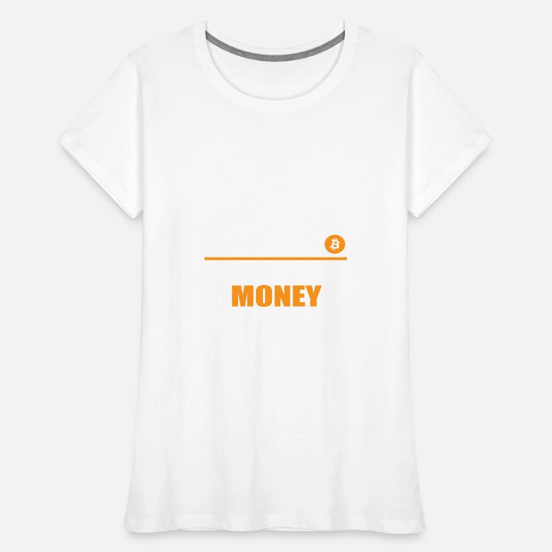 Bitcoin Evolution de l’argent - Drôle de BTC T-shirt bio Premium Femme