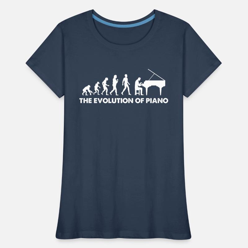 L’évolution du piano T-shirt bio Premium Femme