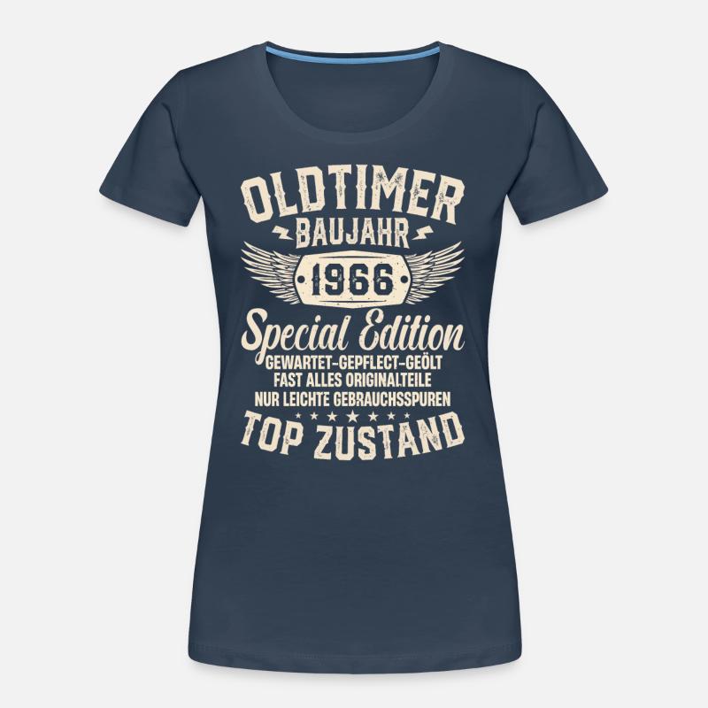 Oldtimer 1966 Geschenk Frauen Premium Bio T-Shirt