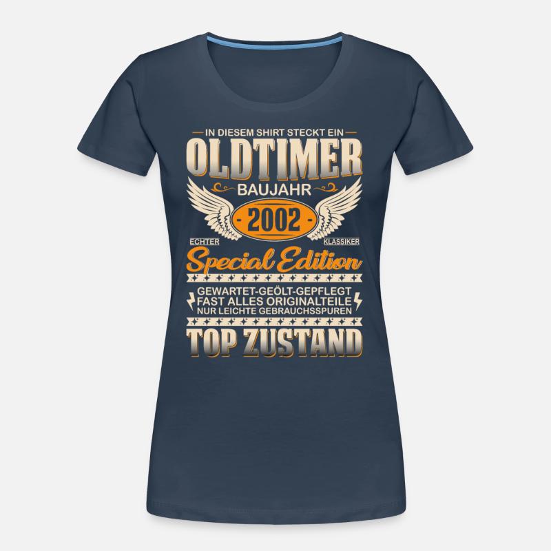 Oldtimer Geburtstagsgeschenk 2002 Frauen Premium Bio T-Shirt