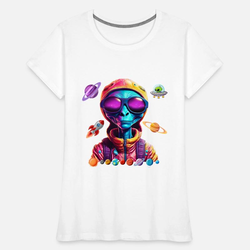 Extraterrestre de l’espace. T-shirt bio Premium Femme