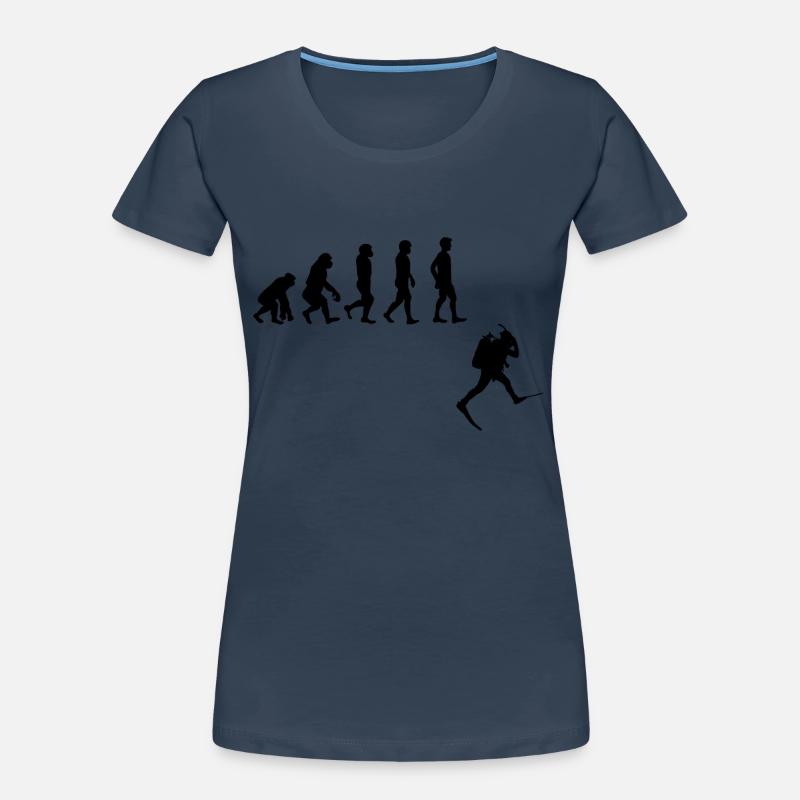 Evolution Freitauchen Freitauchen Plongée Frauen Premium Bio T-Shirt