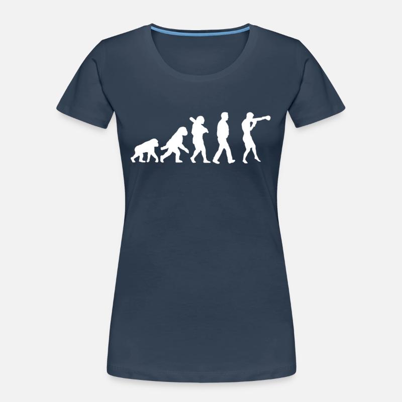 Evolution des Boxens Frauen Premium Bio T-Shirt