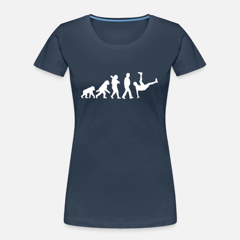 Evolution des Breakdance Frauen Premium Bio T-Shirt
