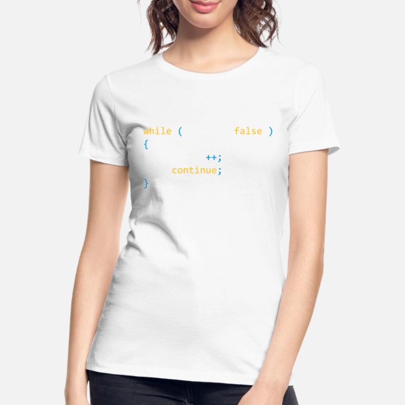 CONTINUER HÂTE EN CAS DE NON RETIRÉ - JAVA CODE T-shirt bio Premium Femme