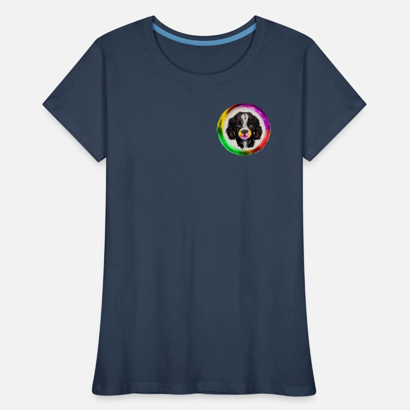 Rainbow Dog Cocker Spaniel Women's Premium Organic T-Shirt