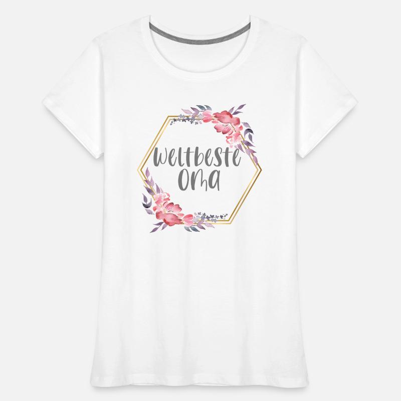 Weltbeste Oma Großmutter Muttertag Geschenk Frauen Premium Bio T-Shirt