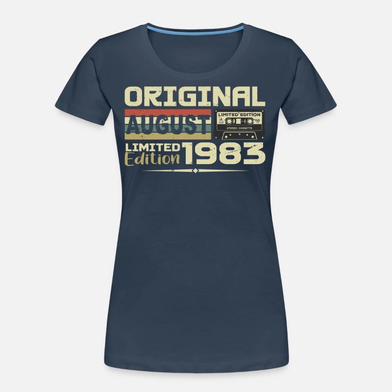 August 1983 - Born August 1983 Built August 1983 Women's Premium Organic T-Shirt