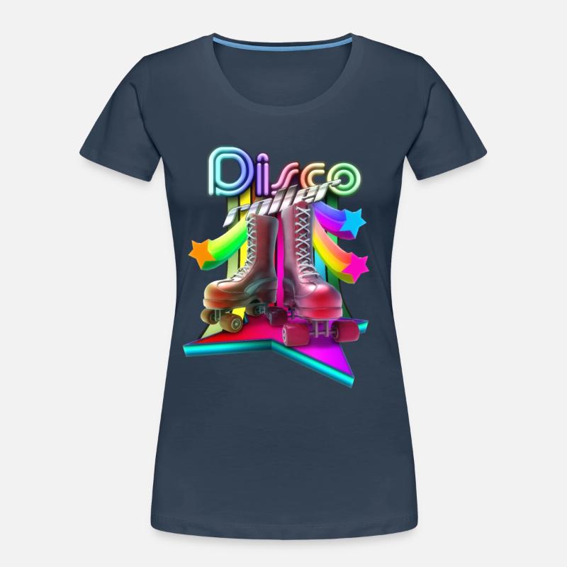 Disco Roller 3D Women's Premium Organic T-Shirt