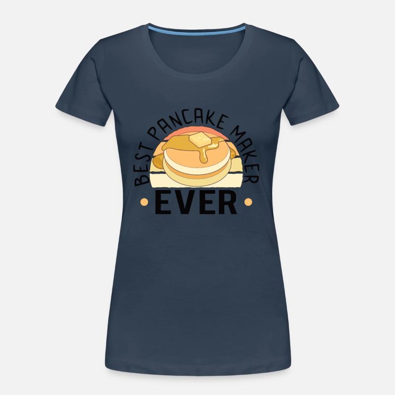 Pancake Maker Pancake Lover Drôle de gaufre T-shirt bio Premium Femme