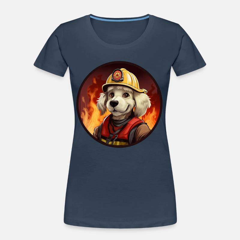 Chien de pompier T-shirt bio Premium Femme