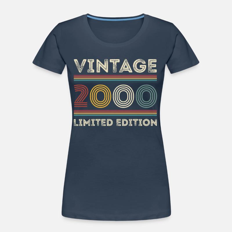 2000 Geburtstag 2000 Retro 2000 Geschenk 2000 Frauen Premium Bio T-Shirt