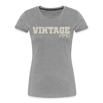 Vintage 1990's Original 1990's Retro 1990's Gift 1990's - Women's Premium Organic T-Shirt -  - Front - Mia (176cm)