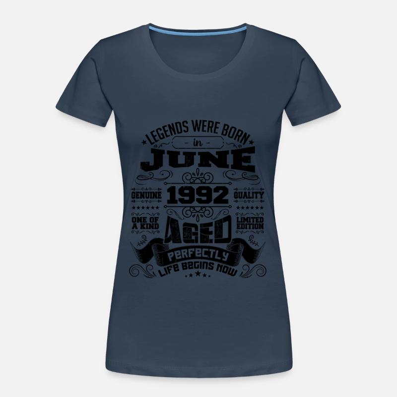 1992 Juni Jubiläum 1992 Juni | geboren im Juni 1992 Frauen Premium Bio T-Shirt