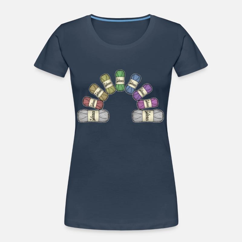 Regenbogen oder Garn Frauen Premium Bio T-Shirt