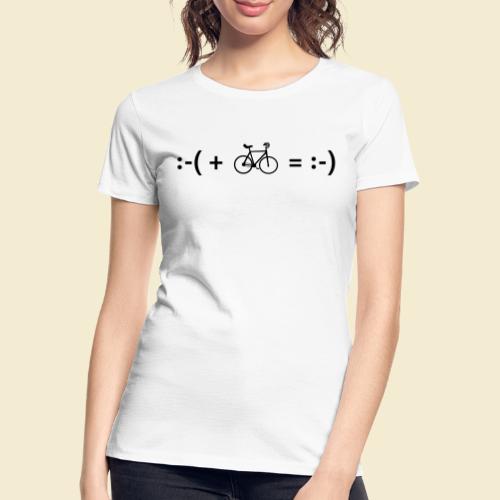 Kunstrad Emoji - Frauen Premium Bio T-Shirt