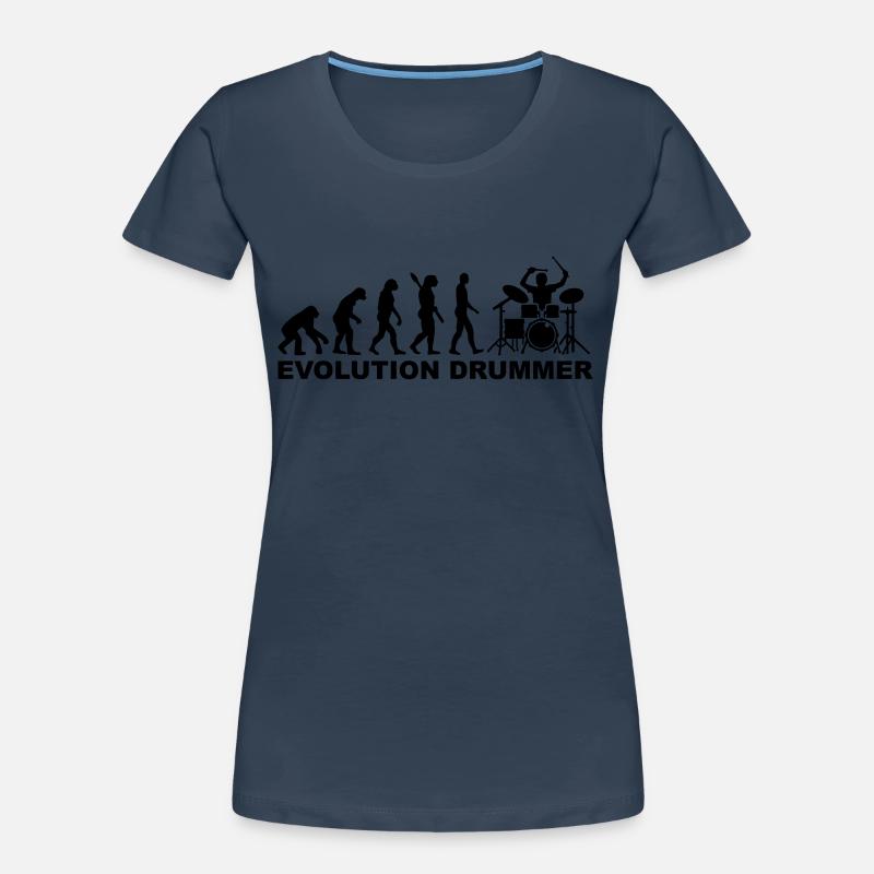 Evolution Drummer Women's Premium Organic T-Shirt
