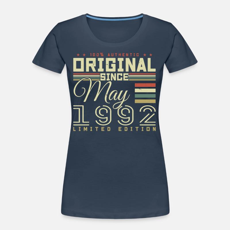 Gift Anniversaire Mai 1992, Gift May 1992 Frauen Premium Bio T-Shirt