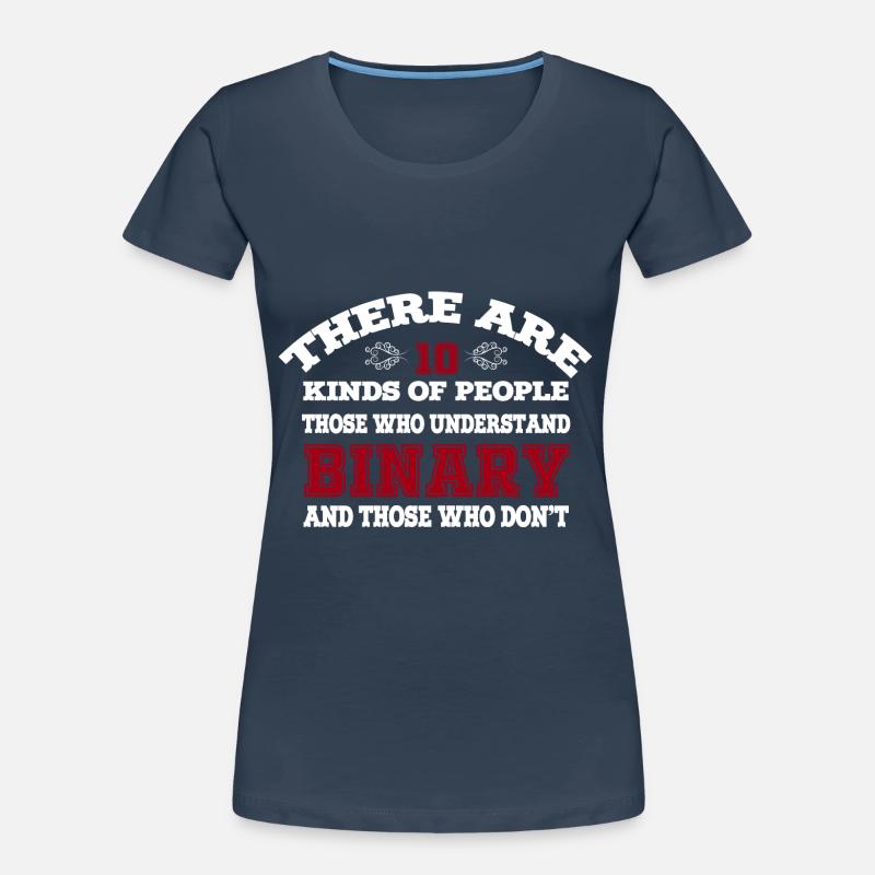 10 Arten von Menschen Codi Binary Programmer Frauen Premium Bio T-Shirt