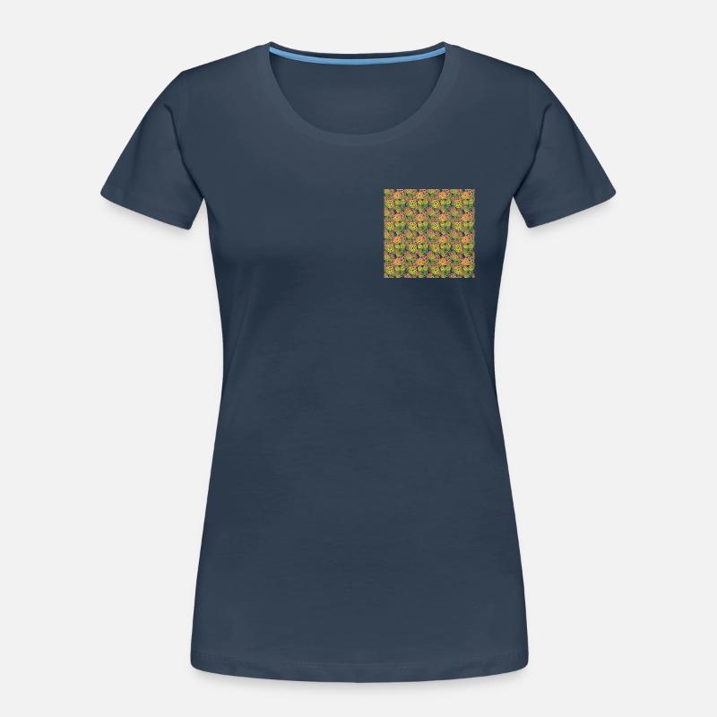Fruit Lemon Orange Pattern Women's Premium Organic T-Shirt