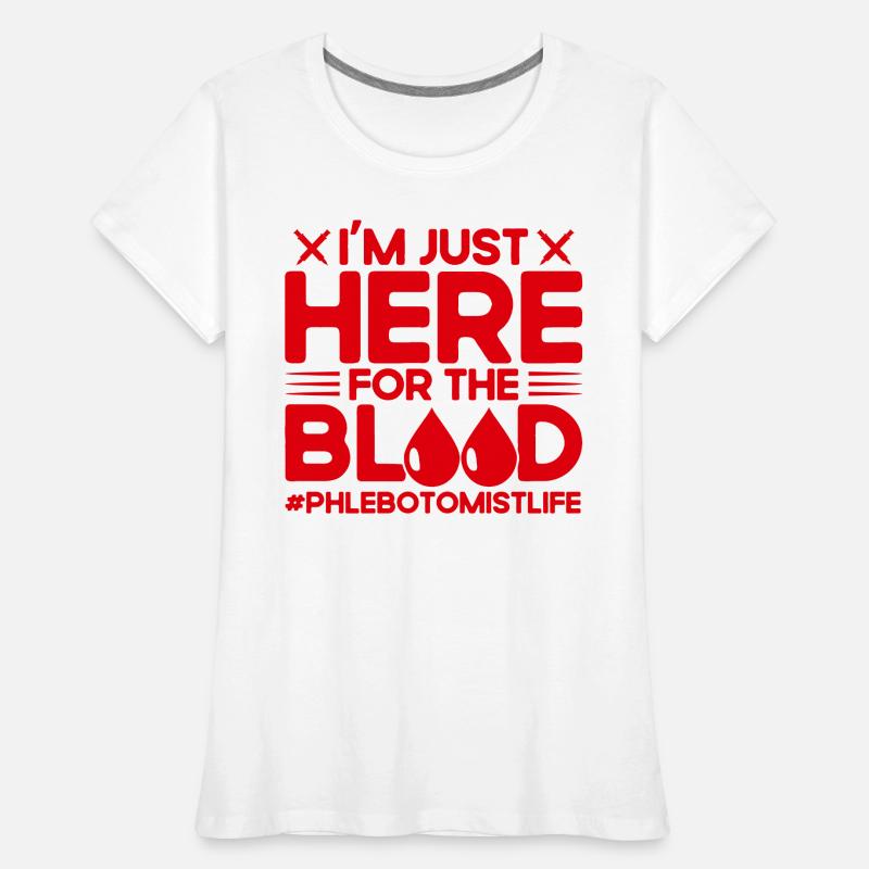 Phlebotomist Blood Sampling Phlebotomy Laboratory Geschen Women's Premium Organic T-Shirt