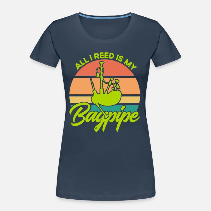 Cornemuses écossaises Cornemuse T-shirt bio Premium Femme