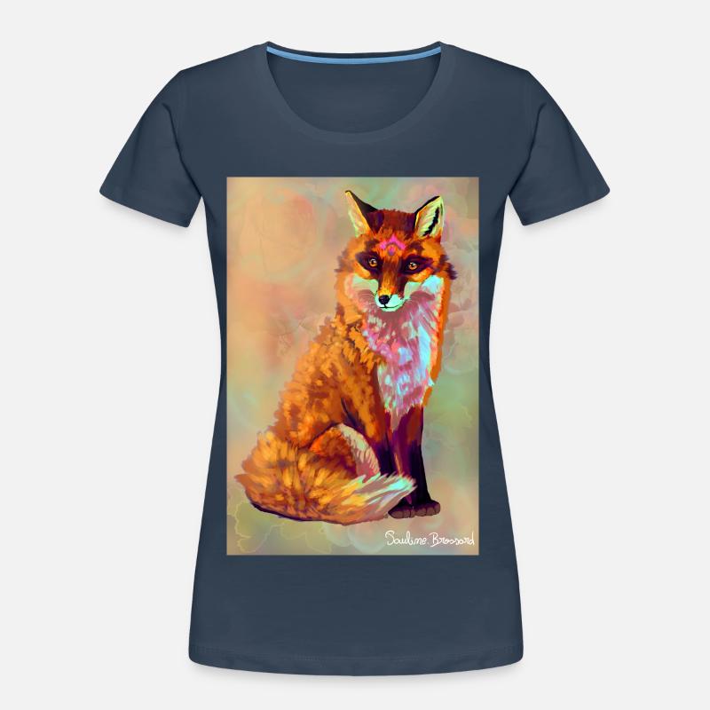 Fuchs Poster Frauen Premium Bio T-Shirt