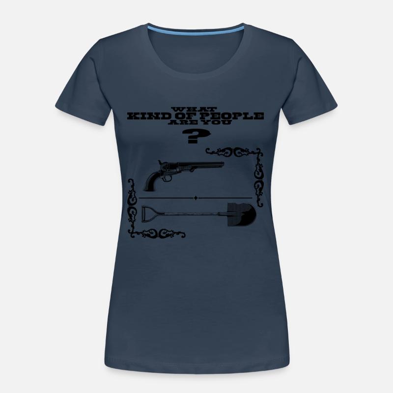 Geladene Waffe oder Schaufel? Frauen Premium Bio T-Shirt
