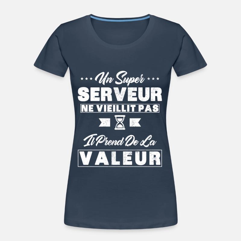 A Super Server does not age as a gift Server Women's Premium Organic T-Shirt