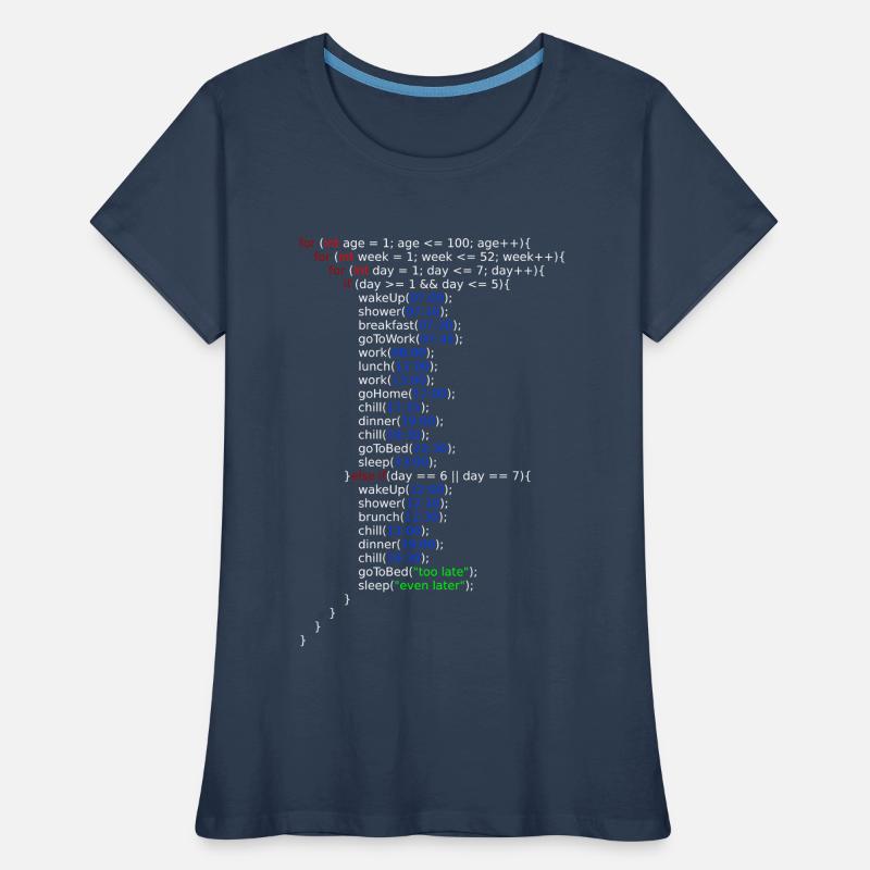 My Life -- Java Code Frauen Premium Bio T-Shirt