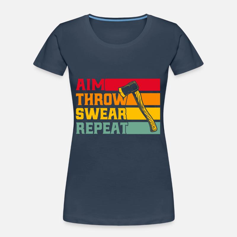 Professional axe throwing competitions in axe throwing Women's Premium Organic T-Shirt