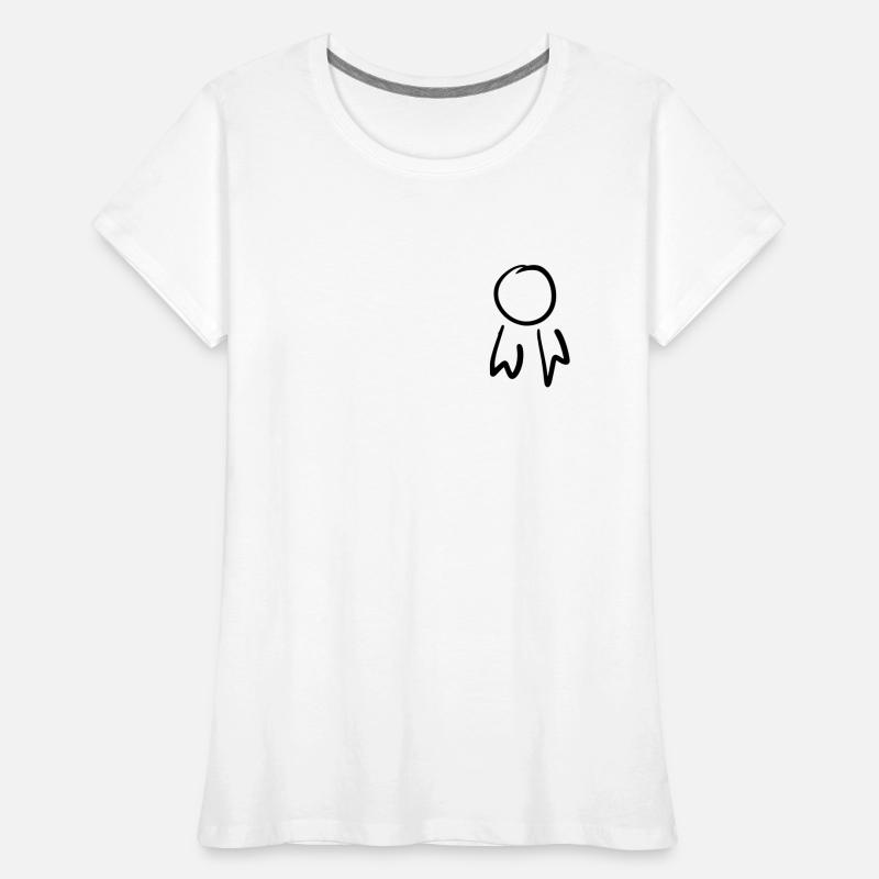 Badge carré / Modèle de commande. Griffonner. T-shirt bio Premium Femme