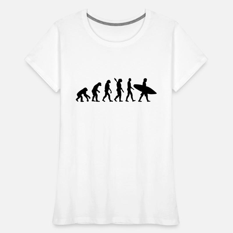 Evolution Surfen Frauen Premium Bio T-Shirt