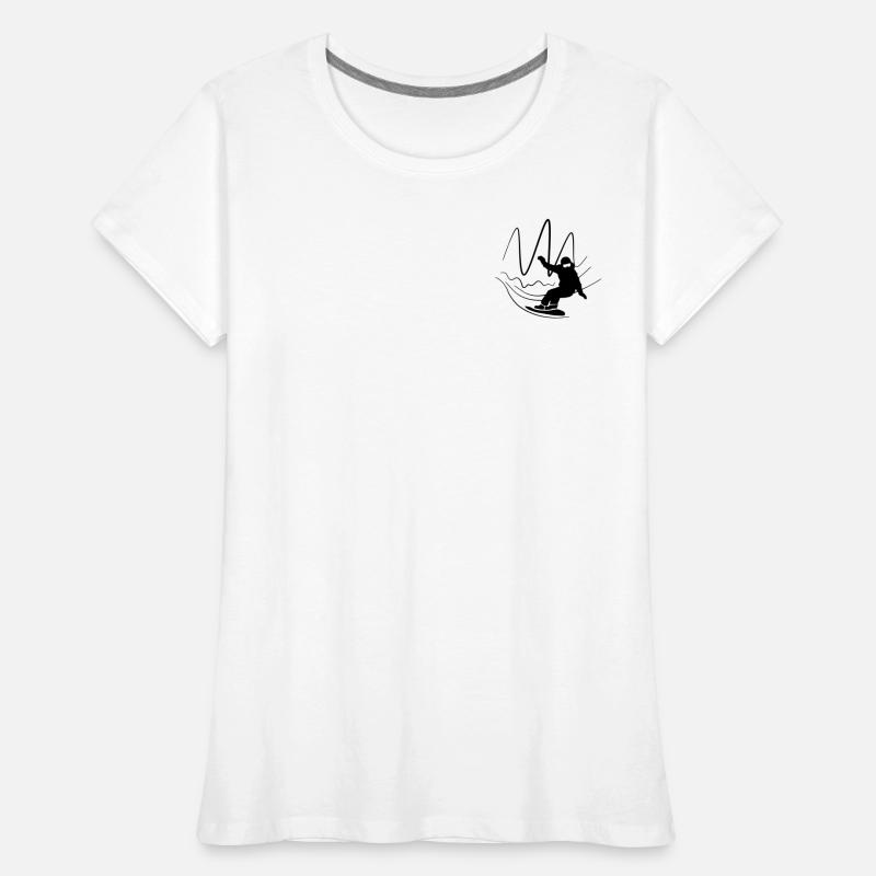 SNOWBOARD - PATTERN Women's Premium Organic T-Shirt