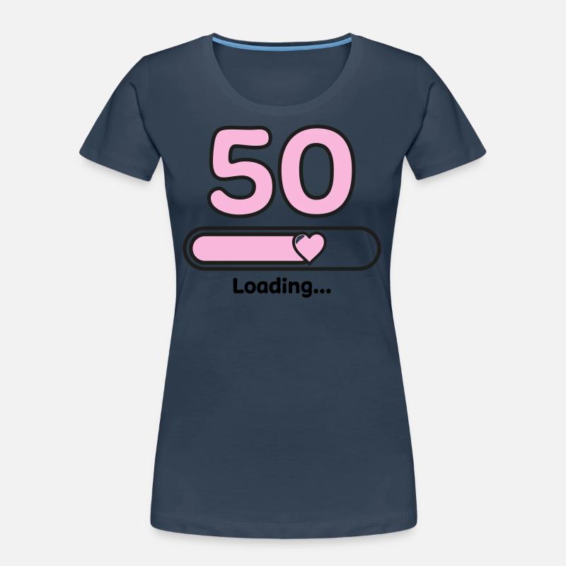 50 anni - Maglietta ecologica premium da donna - bianco